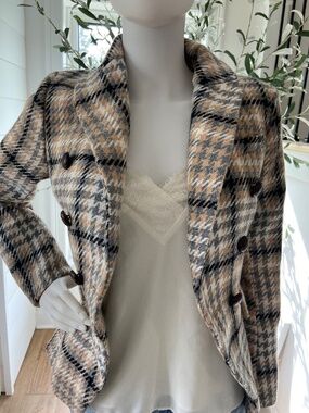 Love Token Plaid Blazer - Size XS